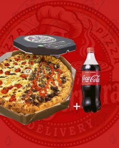 Pizza Média + 1 Coca 600