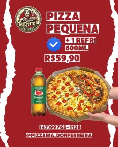 Pizza Pequena + Refri 600